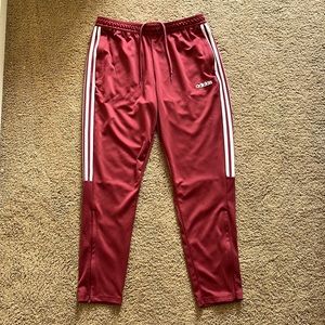 Red Adidas Track Joggers/Pants